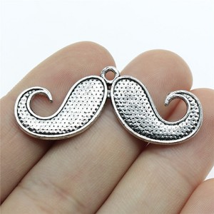 100pcs/bag 44x18mm Antique Silver Plated Antique Bronze Plated Zinc Alloy Moustache Charms Pendants ABD-<strong>C10103</strong> - Product Image 5