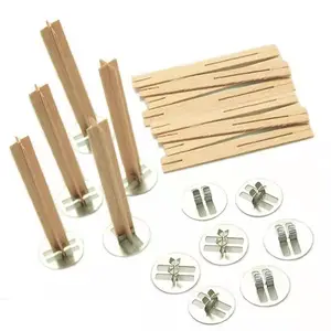 Stoppini per candele in legno a forma di croce 80x10x1mm per la produzione di candele