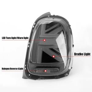Feux arrière LED Union Jack 3D optiques OEM à lentille fumée/rouge pour <span class=keywords><strong>Mini</strong></span> Cooper F55 F56 2014 2015 2016 2018 - Product Image 2