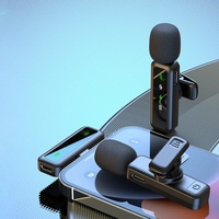 Clip de microphone dynamique Lavalier sans fil Annulation du bruit pour Android/iPhone Enregistrement vidéo Plug-and-Play Construction métallique