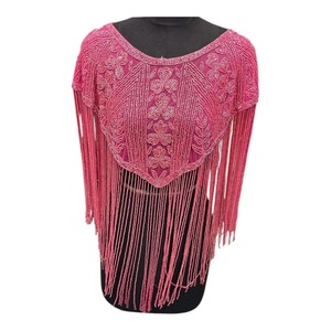 Hot Sale <b>Women</b> Sequin Embellished <b>Cape</b> Dress Fashion Beaded <b>Cape</b> Design for Wedding and Evening Wear Available At Export Price - Product Image 3