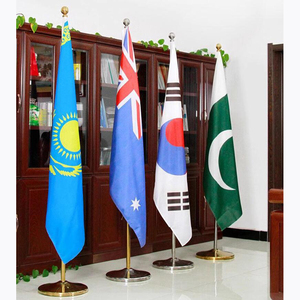 עיצוב מותאם אישית לוגו מפעל מחיר נשלף פנימי מוט הדגל הלאומי באיכות גבוהה מעמד נירוסטה - Product Image 1