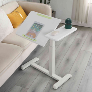 ADA Tiltable Khí Nén Di Động Đứng Máy Tính Xách Tay Overbed Y Tế Bảng Cán Máy Tính Giỏ Hàng Di Chuyển Bàn - Product Image 1