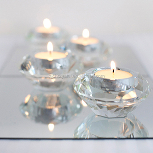 <span class=keywords><strong>Mini</strong></span> <span class=keywords><strong>bougeoir</strong></span> en <span class=keywords><strong>verre</strong></span> de cristal carré pour la décoration de la maison pour les dîners de Noël et aux chandelles - Product Image 4