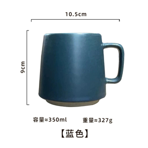 Logo personalizzato inciso 11oz rustico fatto a mano gres giapponese Vintage stellato maculato ceramica argilla caffè <span class=keywords><strong>tazze</strong></span> da tè tazza tazza - Product Image 5