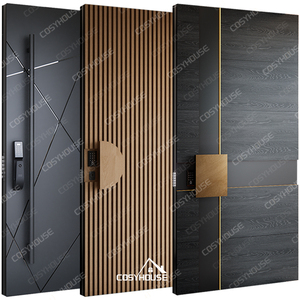 Puerta de Seguridad Pivotante de Lujo de Aluminio Fundido Estándar Australiano con LED y Sensor de Movimiento para Villas y Apartamentos de Alta Gama - Product Image 1