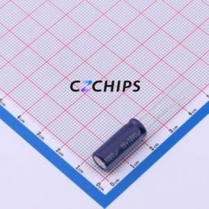 Condensador Electrolítico de Aluminio de Montaje Pasante ERS1CM102F20OT, Componente de Montaje Pasante (THT), D8xL20mm 1000uF 20% 16V 3.5mm - Product Image 1