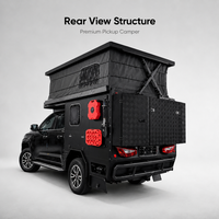 Camioneta camper RV personalizada de fábrica con baño independiente, compatible con Ford F150 para viajes de camping al aire libre y todoterreno.