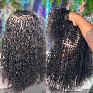 10-18Inch 4C Afro Kinky Double Drawn Bulk Human Extensions Machine Double <strong>Weft</strong> 30 50g/Pack Brazilian Remy Locs Micro Twist - Product Image 4