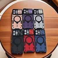 Funda para Tecno Camon 30S Pro 4G y para Infinix Zero 40 4G con Cubierta Trasera Deslizante para la Lente de la Cámara, Anillo Magnético y Soporte