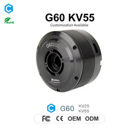 Motor sin escobillas G60 para gimbal, eje hueco grande, bajo efecto de engranaje, alto IP para cámara PTZ de dron
