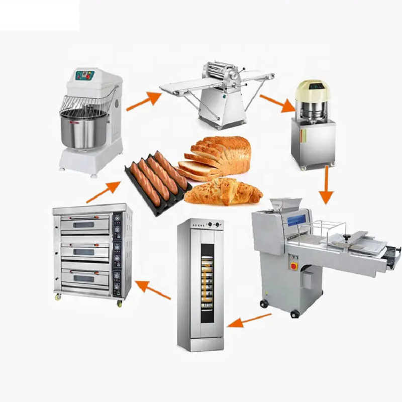 Back ausrüstung Hersteller Teig mischer Proofer Teig folie Pita Brot maschine Fladenbrot herstellungs maschine Baguette Moulder