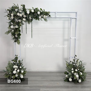 Arche florale géante personnalisée en roses artificielles pour les arrangements d'arche de mariage en extérieur - Product Image 6