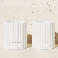 C & H 2025 Nouveau vase à bougie de luxe unique Pot à bougie en céramique de ciment unique