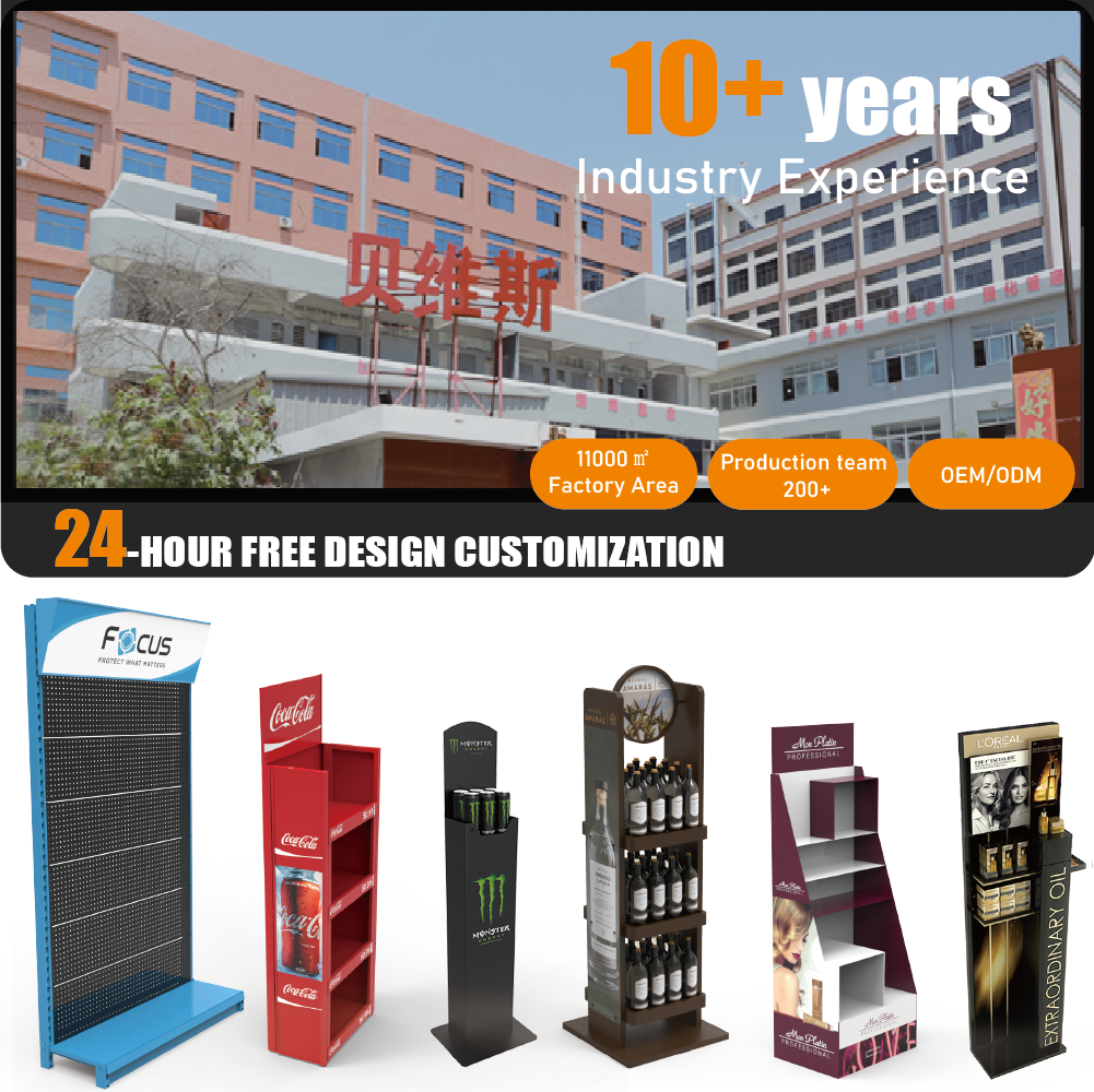 Apache Metal Four Layer Foldable Layer Skincare and Cosmetics Display Stand for Supermarket Retail Stores — view 6
