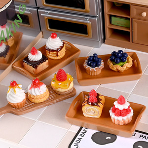Accesorios de arcilla para simulación de alimentos, juguetes de pastel, adornos para tienda de postres, miniaturas de resina plástica con efecto de goteo, suministros de manualidades DIY para niños - Product Image 2