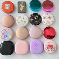 Coffret cadeau Petit miroir rond de poche compact et intelligent à LED pour maquillage