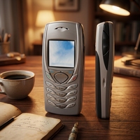 Téléphone portable basique 6100, 2G GSM Tri-bande, écran 1,8 pouces, batterie 750 mAh, téléphone mobile vintage classique, économique, petit budget