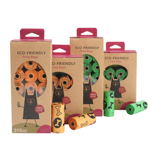 Bolsas de excremento biodegradables compostables ecológicas de almidón de maíz para perros y gatos biodegradables al por mayor personalizadas para excrementos de mascotas - Product Image 1