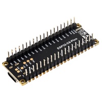 Papan Pengembangan Mikrokontroler WiFi 6 ESP32-C6 Prosesor Inti Tunggal 160MHz Modul ESP32-C6-MINI-1 dengan Pin Hitam Terpasang