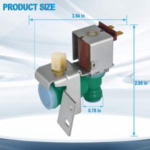 Vanne <span class=keywords><strong>d</strong></span>'<span class=keywords><strong>arrivée</strong></span> <span class=keywords><strong>d</strong></span>'<span class=keywords><strong>eau</strong></span> pour réfrigérateurs Whirlpool et congélateurs électriques, pièce de rechange W10238100 W10498992 W10394076 W10865826 - Product Image 2