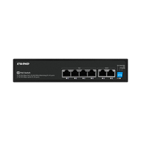 Meistverkauft 60W Langstrecken 300M AI VLAN POE Watchwork Unmanaged 4-Port POE-Switch für CCTV