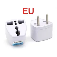 Adaptateur de prise universel US UK AU vers EU, convertisseur de prise murale de voyage USA vers Europe, chargeur secteur AC, prise à 2 broches rondes