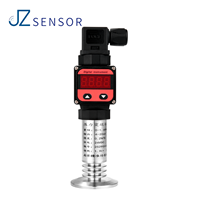 Capteurs de pression de type sanitaire DC24V IP67 pour les industries de l'hygiène alimentaire et des boissons, anti-colmatage, faciles à nettoyer, affichage numérique 4-20mA