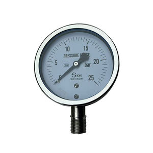 SinoSensor SNK721 SS304金属ニードル圧力メーター60mm/63mm/100mm直径IP67 G1/2垂直G1/4軸圧力トランスミッタ - Product Image 1