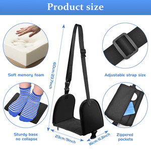 Soporte de Pie Ajustable de Neopreno para Fisioterapia y Viajes con Diseño Portátil y Correas Seguras - Product Image 6