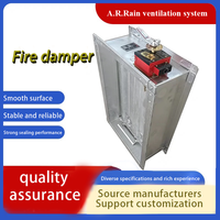 Clapet coupe-feu en acier galvanisé, clapet coupe-feu HVAC avec commande manuelle/automatique