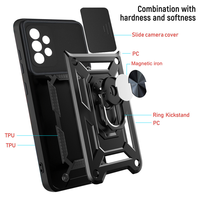 Étui à glissière pour objectif de caméra pour Xiaomi Redmi Note 11 10 9 8 11S Pro Max 9A 9C 9T Mi 12 12X F3 pare-chocs de qualité militaire couverture de bague d'armure
