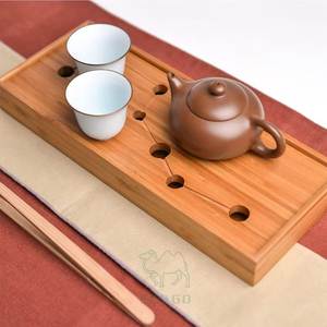 Bandeja de Té de Bambú Grande y Duradera de Diseño Personalizado de Seven Stars Manufacture, Caja de Almacenamiento de Agua, Juego de Té Moderno Clásico con Logotipo Personalizado - Product Image 2