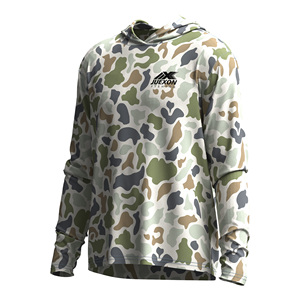 เสื้อฮู้ดดี้และเสื้อเชิ้ตตกปลาลายพรางพิมพ์ลายตามสั่งขายส่งสำหรับผู้ชาย UPF 50 กันน้ำ ระบายอากาศ แห้งเร็ว ป้องกันรังสียูวี - Product Image 2