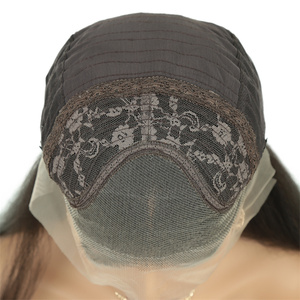 Perruques longues noires droites 13X4 avant de lacet pour les femmes noires perruque de remplacement synthétique résistant à la chaleur sans colle - Product Image 5