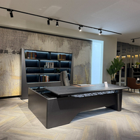Bureau de direction moderne pour PDG, table d'ordinateur de bureau, bureaux de direction, bureau de direction en L pour PDG