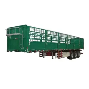 High quality best price 3 axle stake fence semi trailer for sale
