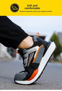 <span class=keywords><strong>Chaussures</strong></span> <span class=keywords><strong>de</strong></span> sécurité sportives légères pour hommes avec embout en acier, <span class=keywords><strong>vente</strong></span> directe OEM <span class=keywords><strong>de</strong></span> la marque GUYISA - Product Image 2