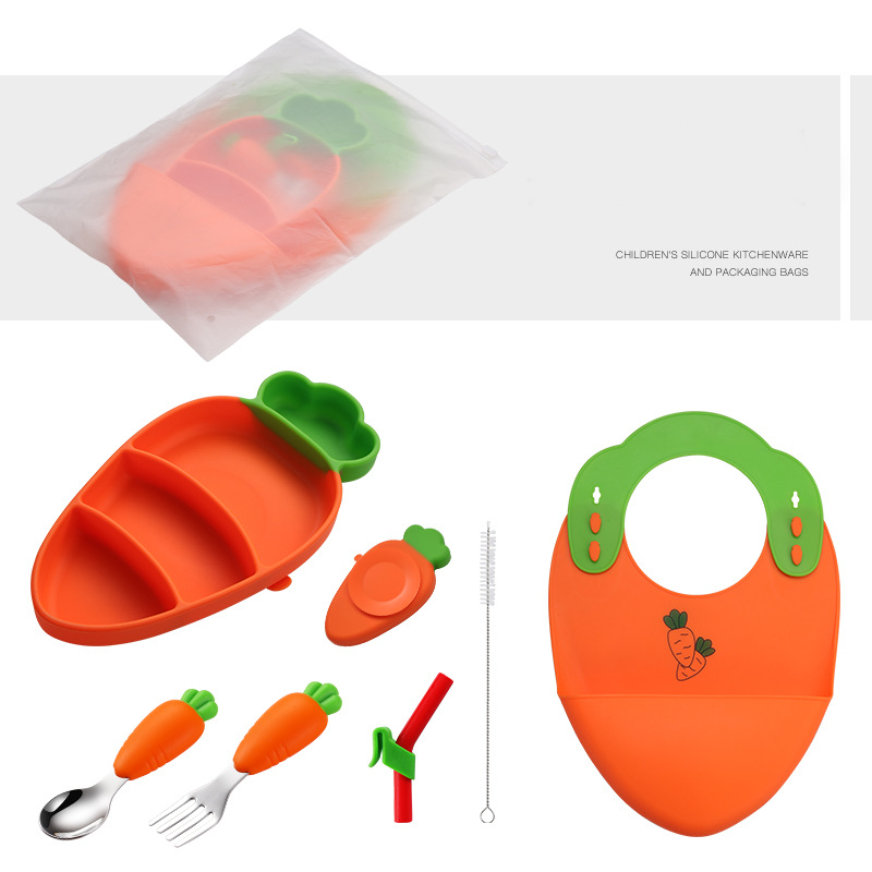 Orange-zipper pocket set