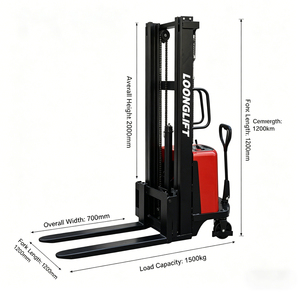 Venta Directa de Fábrica: Apilador Semieléctrico, Elevador Eléctrico de Palets, Apilador de Palets Semieléctrico - Product Image 3