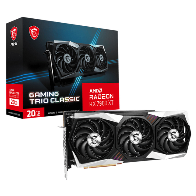 Used MSI Radeon RX 7900 XT GAMING TRIO CLASSIC 20G Graphics Card With 20GB GDDR6 320-bit Memory