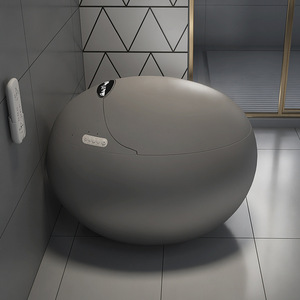 Inodoro Inteligente de Cerámica Gris con Marca de Agua de Alta Calidad, con Control Remoto y Asiento con Calefacción RT19, Inodoro Inteligente RT19 RT19 RT19 Sma - Product Image 1