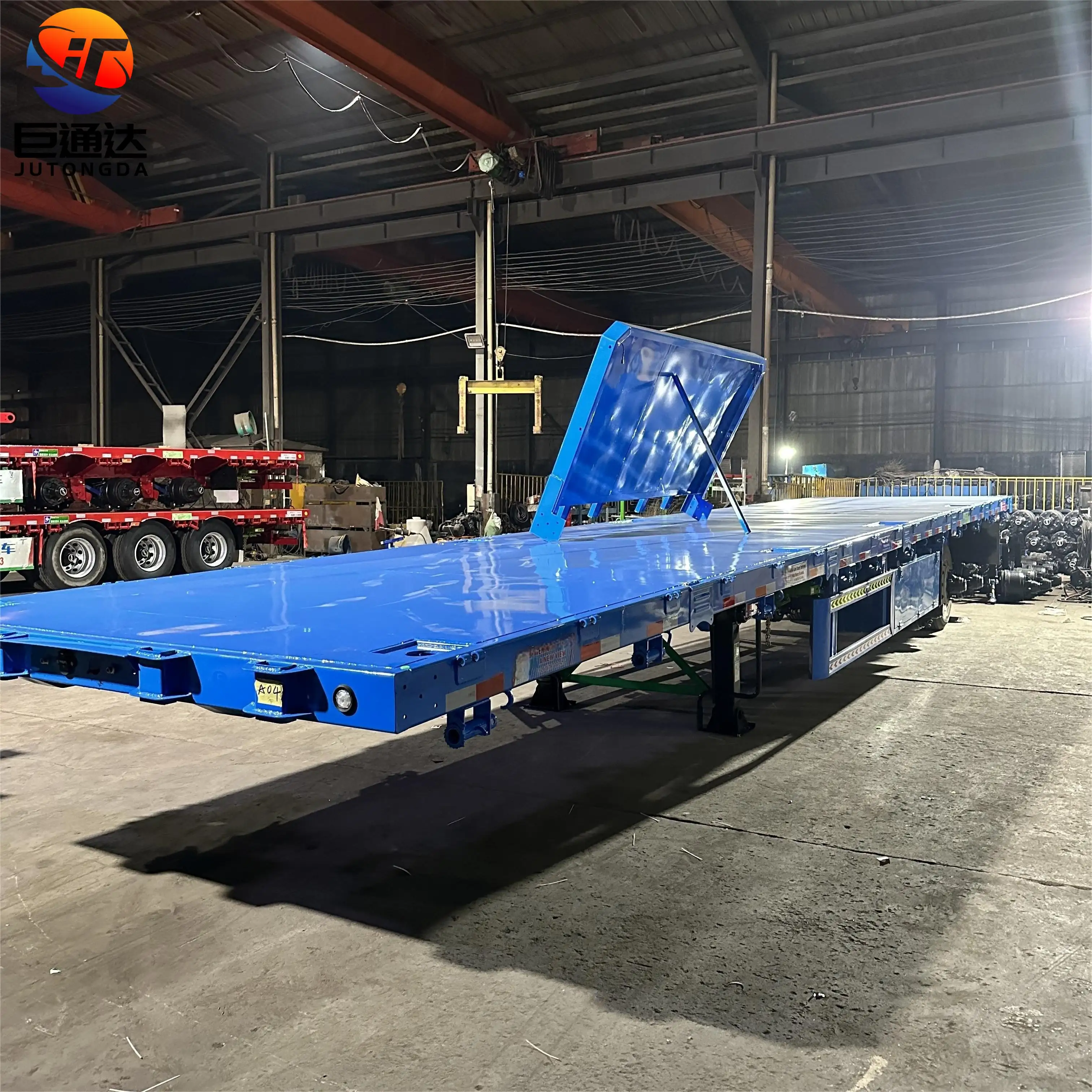 Semirremolque plataforma Contenedor nuevo precio de fábrica usado JT 20 toneladas 3 ejes semirremolques plataforma para la venta