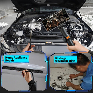Two Way Articulating Borescope <b>with</b> 6 LED Lights <b>with</b> Articulated Probe Flexible Industrial <b>Endoscope</b> Inspection 6mm/8mm <b>Camera</b> - Product Image 5