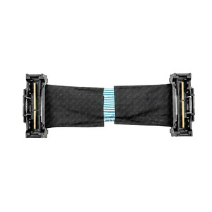 Slimline LP SFF-8654 Dual Head 90 Degree Flat <b>Cable</b> Nylon Jacket Shielded Pure Copper Conductor <b>Computer</b> Data <b>Cable</b> - Product Image 2