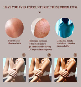 Lozione naturale naturale autoabbronzante naturale marrone intenso lettino da <span class=keywords><strong>sole</strong></span> Gel <span class=keywords><strong>per</strong></span> uomini e donne viso <span class=keywords><strong>crema</strong></span> abbronzante <span class=keywords><strong>per</strong></span> il corpo - Product Image 4