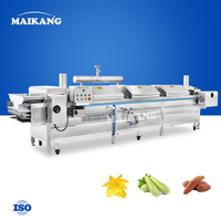 Continue voedsel- en groentestoomblancheringsmachine voor noedels en pasta, automatische tunnelstoommachine