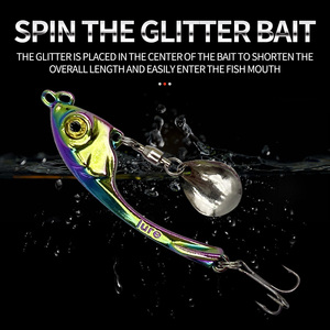 5pcs旋转器勺子鱼饵金属夹具VIB振动震颤拖钓亮片下沉鳟鱼硬旋转器鱼饵 - Product Image 4