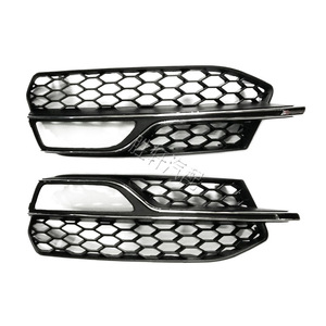 Audi Fog Light Bezels 8V3807681G 8V3807682G Plastic Front Bumper Lower Grille Cover For A3 <b>Sline</b> S3 2014-2017 - Product Image 2