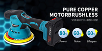 Polisseuse orbitale sans fil MVM 21V pour voiture, 600W, 100MM de diamètre de roue, 1.5Ah, pour le detailing et le polissage des sols